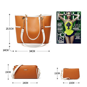 女包时尚女包奢华单肩斜挎包3件套时尚品牌女包 - Product Image 6