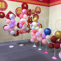 Kit de support de table et de sol en plastique pour ballons, arche de poteaux, pour décoration de mariage, anniversaire, Noël, fête