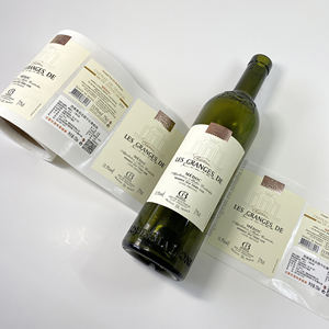 Etiquetas de marca para <span class=keywords><strong>botella</strong></span> de vino, paquete de <span class=keywords><strong>whisky</strong></span> personalizado, color rojo, <span class=keywords><strong>precio</strong></span> barato - Product Image 4