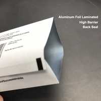 Sachet d'emballage alimentaire en plastique à scellage arrière imprimé sur mesure, type oreiller, pour barres protéinées, céréales, barres énergétiques, gaufrettes et rouleaux d'œufs
