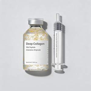 Ampoule intensive au collagène et aux peptides de soie 40 ml avec bienfaits raffermissants et hydratants pour la peau délicate des hommes - Product Image 6