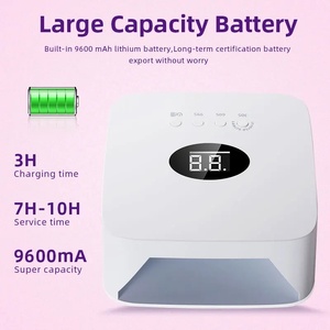 Rechargeable HD Display Manicure <b>Tools</b> for Fast Gel Nail Polish Curing Portable Smart UV LED Nail Lamp Dryer - Product Image 3