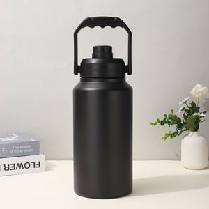 Bouteille d'eau sport isotherme en acier inoxydable à double paroi avec couvercle à poignée 2.0L 3.0L - Product Image 4