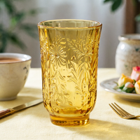 Verre à vin rouge classique vintage en cristal épais, fait main, style rétro européen, 225 ml, compatible lave-vaisselle