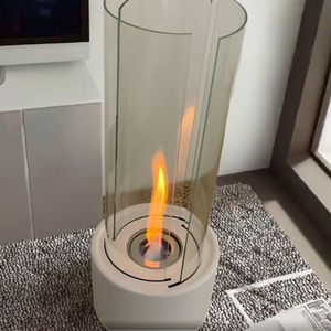 Cheminée au <span class=keywords><strong>bio</strong></span>éthanol de table rotative à 360°, foyer portable sans fumée en acier inoxydable <span class=keywords><strong>pour</strong></span> salon moderne, certifié CE - Product Image 5