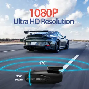 Redtiger f5 360 graus câmera de carro 1080p dash, melhor pequena câmera escondida para carros