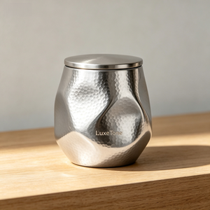 กล่องเก็บเมล็ดกาแฟสไตล์วินเทจ ชุบทองเหลือง ผลิตด้วยเครื่อง CNC พร้อมฝาปิดซีลแน่น - Product Image 1