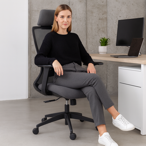 <span class=keywords><strong>Sedia</strong></span> da Ufficio Traspirante in Rete con Braccioli 3D Regolabili 120 °   <span class=keywords><strong>Sedia</strong></span> da Ufficio <span class=keywords><strong>Ergonomica</strong></span> Reclinabile con Ruote Silenziose <span class=keywords><strong>per</strong></span> Casa, Ufficio e Gaming - Product Image 1