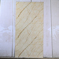 Panneau mural en marbre moderne, écologique, imperméable, sur mesure, en PVC, feuille UV avec antistatique pour la décoration intérieure d'hôtels et de villas