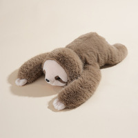 Peluche lestée en forme d'animal mignon et moelleux (Panda, Dinosaure, Paresseux) – Coussin doux à câliner pour enfants, compagnon de sommeil