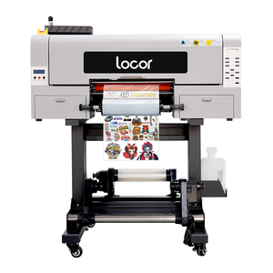 Nueva Llegada Locor con 3 Cabezales Xp600 de 30cm A3, Plotter de Impresión de Calcomanías de Transferencia <span class=keywords><strong>UV</strong></span> e Impresora <span class=keywords><strong>UV</strong></span> DTF Rollo a Rollo de Película AB - Product Image 1