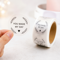 Autocollant transparent, autocollant personnalisé pour la marque de produit, service d'impression d'étiquettes transparentes pour bouteilles