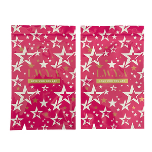 Custom Printed Shiny Three Side <b>Seal</b> Zipper Bag Plastic Flat Ziplock Pouch Bag for Beauty <b>Brush</b> with Inside Print - Product Image 4