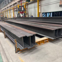 Poutre en I Q235B anti-corrosion, fabrication sur mesure de plaques d'acier et de structures métalliques pour support de panneau publicitaire extérieur