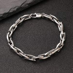 Pulsera de Cadena Universal Hecha a Mano Estilo Punk Simple, Brazalete de Acero Inoxidable, Joyería de Moda para Mujeres y Hombres, Venta al por Mayor - Product Image 3