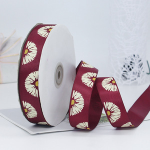 Grosgrain Ribbon Satin Belt Polyester Custom Printed For Gift Wrapping And Decorations - Product Image 3