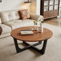 Table basse en bois massif, écologique, durable, pour salon, petit appartement, nouveau style, simple, luxe léger, minimaliste, créative