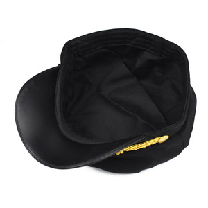 Vintage estilo naval negro Cosplay adulto capitán sombrero mar capitán's borde <span class=keywords><strong>gorra</strong></span> - Product Image 4