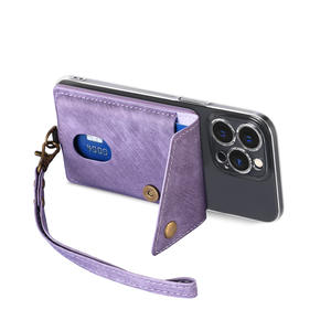 Tarjetero de PU Estilo Retro con Múltiples Ranuras, Correa para el Cuello, Cartera con Bloqueo RFID, Funda para Teléfono Móvil para iPhone - Product Image 3