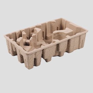 Biodegradable Ecológico Bagazo <span class=keywords><strong>Caña</strong></span> de azúcar Pulpa Moldeada Forma Perfume Envase cosmético Embalaje Personalizar Bandeja de vino de lujo - Product Image 6