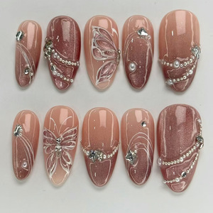 <span class=keywords><strong>Faux</strong></span> <span class=keywords><strong>ongles</strong></span> en acrylique de haute qualité Vente en gros Presse à amande sur <span class=keywords><strong>ongles</strong></span> avec <span class=keywords><strong>diamant</strong></span> <span class=keywords><strong>Faux</strong></span> <span class=keywords><strong>ongles</strong></span> en gros réutilisables - Product Image 5
