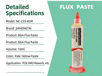 Pasta de Soldadura NC-233-ASM de 10 ml en Jeringa, Sin Limpieza, para Reparación Profesional de PCB SMD, Fabricante de Pasta de Soldadura