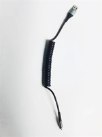 Câble de données USB-C spiralé 100W pour Android Auto et CarPlay, câble TPU USB-C vers USB-C 60W, ligne de charge à ressort