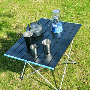Luxury Ultra-light Aluminum Alloy Folding Portable <strong>Table</strong> Outdoor <strong>Camping</strong> Picnic Roll-Up Portable Thickened <strong>Small</strong> <strong>Table</strong> - Product Image 1