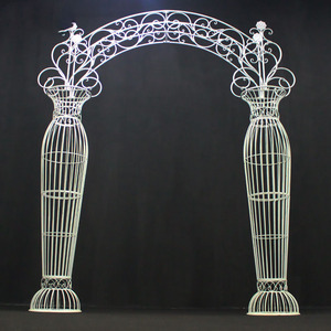 Arche <span class=keywords><strong>de</strong></span> mariage en métal à assembler soi-même Arche <span class=keywords><strong>de</strong></span> jardin avec pergola <span class=keywords><strong>pour</strong></span> plantes grimpantes Rose - Product Image 6