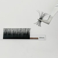 Extensions de cils Premium 2D en forme de YY, monocouche, petites fleurs, doux, naturels, noir mat, faits à la main, pour volume, fournitures