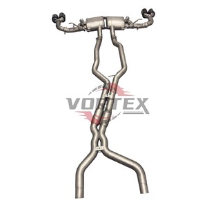 ระบบไอเสียสำหรับรถแข่งพอร์ช957พริกป่น3.6เคลือบไททาเนียมอัลลอย - Product Image 2