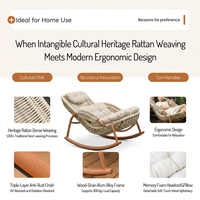 Fauteuil à bascule d'extérieur Meiqi, chaise longue moderne relaxante pour balcon, terrasse et maison, loisirs et détente