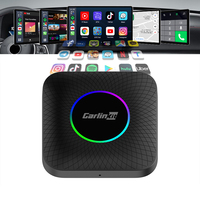 Qualcomm 8 Core 4 64Gb inalámbrico Android 13 Auto Car Play Box Módulo adaptador Carlinkit Box Ai Carplay para Apple Youtube Tiktok