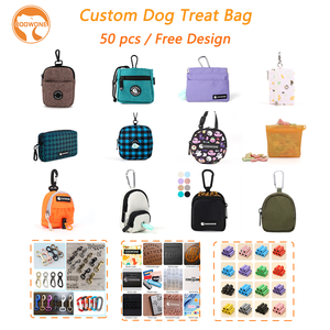 Dispensador de bolsas de caca de poliéster con diseño de patrón personalizado con Clip para perros al aire libre, correa para mascotas, soporte para caca de basura, bolsas para caca - Product Image 2