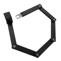 Antivol de vélo pliable haute résistance pour les navetteurs, avec module Bluetooth intégré et système d'alerte antivol en temps réel