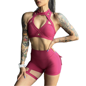 Conjunto Deportivo Lcool de Talla Grande para Mujer, Cintura Alta, Spandex/Nailon, Efecto Levanta Glúteos, Compresión, con Bolsillo - Product Image 4