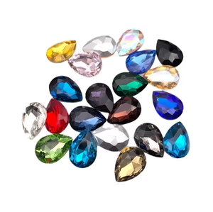 Vente en gros Larme Cristal Acrylique Strass Goutte Verre Goutte d'Eau Flatback Strass - Product Image 5