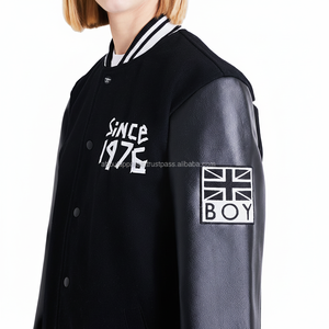 OEM Bulk Wholesale Custom Made Breathable Winter Wool Varsity Jackets with Leather Sleeve and Fur Trim - Product Image 1