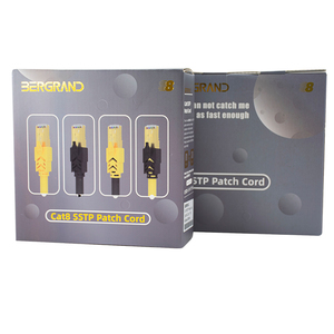 Câble Ethernet Cat8 personnalisé UTP/FTP blindé, cordon de brassage <span class=keywords><strong>RJ45</strong></span> en PVC à 8 conducteurs, longueurs 1M, <span class=keywords><strong>3M</strong></span>, 5M, en cuivre, fourni directement par l'usine - Product Image 6