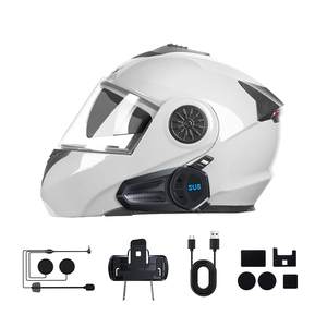 Classic Style SU8 ABS Plastic Helmet Headset 500MAH Wireless Earphone for Motorcycle Stable <b>Connectivity</b> 1 Year Warranty - Product Image 4