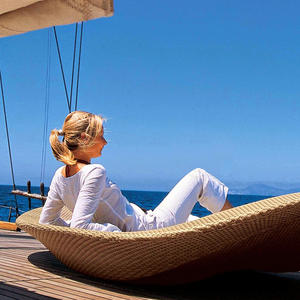 Bán Buôn Thời Trang Khách Sạn Hồ Bơi Mây Wicker Ghế Tựa Giường Vườn Bãi Biển Đồ Nội Thất Ngoài Trời Ghế Sun Loungers - Product Image 5