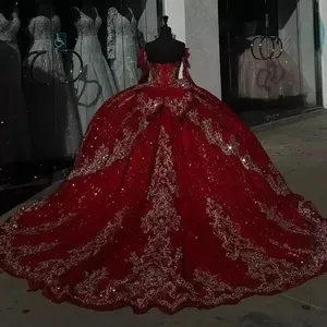 <span class=keywords><strong>Vestidos</strong></span> <span class=keywords><strong>de</strong></span> Quinceañera Personalizados Rojos <span class=keywords><strong>de</strong></span> Princesa con Apliques <span class=keywords><strong>de</strong></span> Encaje Dorado para <span class=keywords><strong>Fiesta</strong></span> <span class=keywords><strong>de</strong></span> Cumpleaños <span class=keywords><strong>Vestidos</strong></span> <span class=keywords><strong>de</strong></span> 15 Años Dulces 16 - Product Image 2