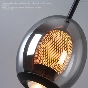 Ceiling <b>Lamp</b> Hanging Pendant <b>Lamp</b> <b>LED</b> Home Modern House Luxury Small Night Light Glass Aluminum Adjustable Chandelier Dimmable - Product Image 3