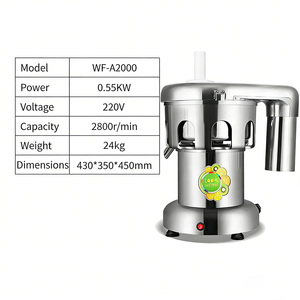 Extracteur de jus et mixeur professionnel en acier inoxydable pour tomates et calamansi, équipement de cuisine commerciale - Product Image 3