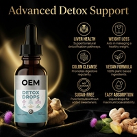 Grossiste OEM – Nouvelles Gouttes Liquides Détoxifiantes Multifonctionnelles aux Herbes Naturelles pour le Nettoyage du Côlon et du Foie – Compléments Santé pour la Perte de Poids chez l'Adulte