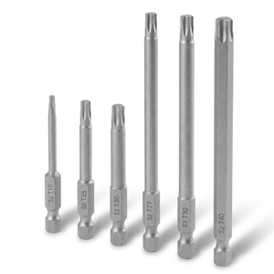 ดอกไขควงทอร์กซ์ T8 ขนาด 65 มม. ก้านหกเหลี่ยม 1/4 นิ้ว เหล็ก S2 แม่เหล็ก สำหรับงาน DIY เครื่องมือไฟฟ้าอุตสาหกรรม รับผลิตแบบ OEM ODM จำหน่ายส่ง - Product Image 1