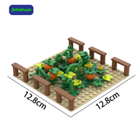 Moc Blocs en Plastique pour Bâtiments, Modèle de Ferme, Jouet de Citrouille, Mini Briques pour Enfants, Ensembles de Blocs de Construction