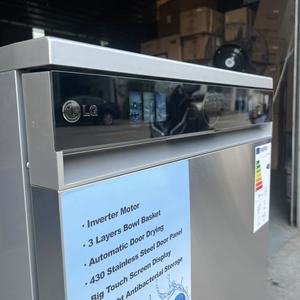 Lavavajillas de 15 servicios con control táctil digital LED, nuevo diseño 2025, estándar europeo, 12 programas con luz UV y secado automático de puerta. - Product Image 5
