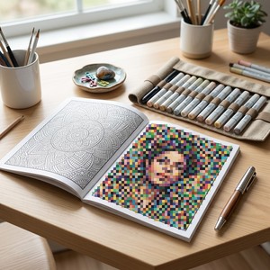 Livre de coloriage pour adultes ZS-PC0050 : L'icône légendaire – Conception originale, artisanat papier de difficulté élevée pour les détaillants en ligne - Product Image 3