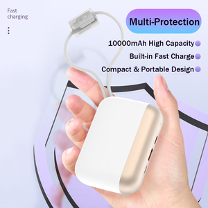 Banco de Energía Portátil de 5000mAh con Carga Rápida y Cable Integrado Doble, Personalizable con Logotipo de Fábrica - Product Image 2